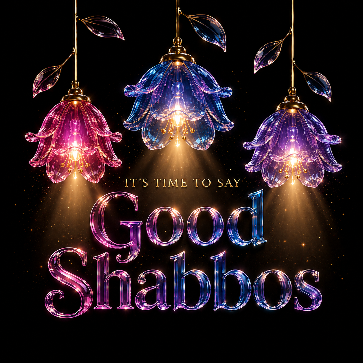 It's time to say Good Shabbos